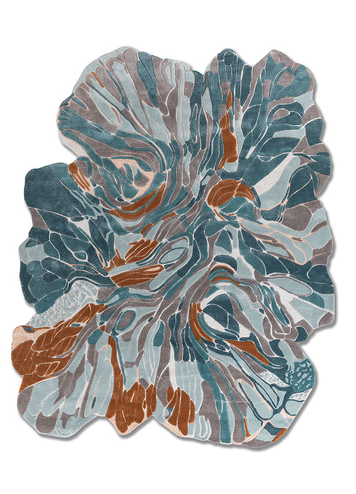 aurelia ivory wool and viscose hand tufted Rug - HeadShot