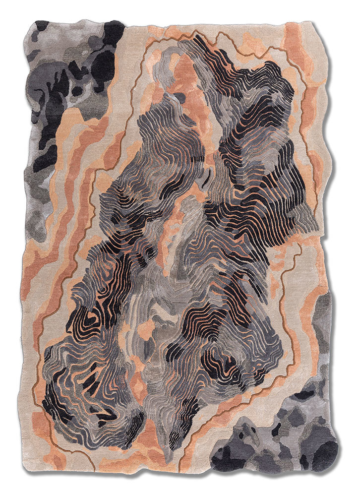 aurelia ivory wool and viscose hand tufted Rug - HeadShot aurelia ivory wool and viscose hand tufted Rug - HeadShot