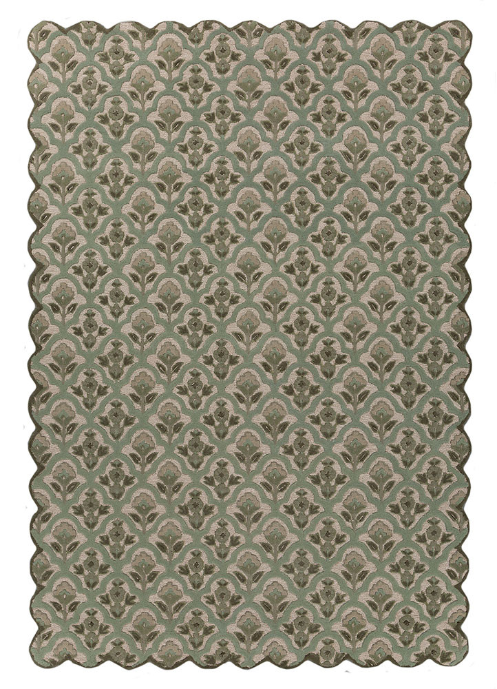 aurelia gold wool and viscose hand tufted Rug - HeadShot aurelia gold wool and viscose hand tufted Rug - HeadShot