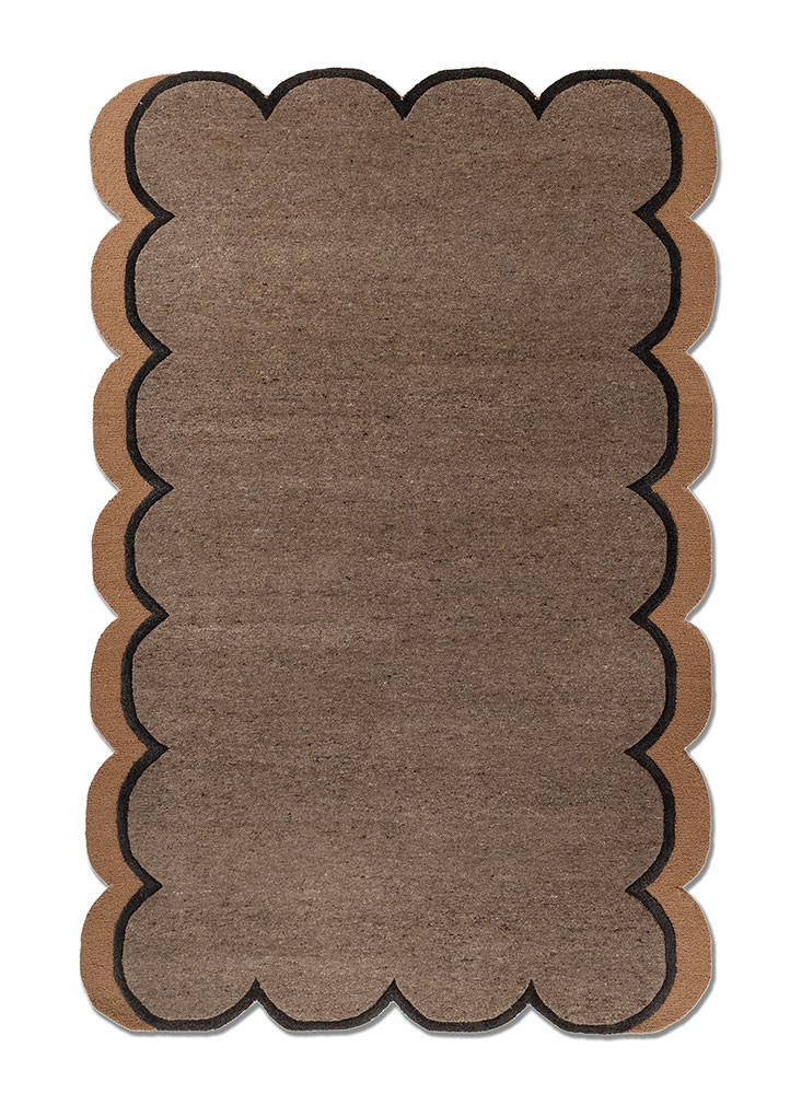 Conveti Rug Confetti Beige & Brown Hand Tufted Wool & Viscose Rugs - Tra-3287 ...