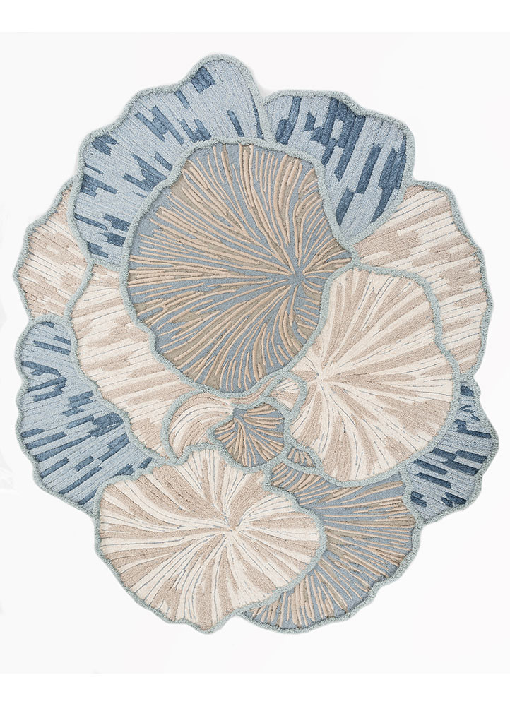 aurelia grey and black wool and viscose hand tufted Rug - HeadShot