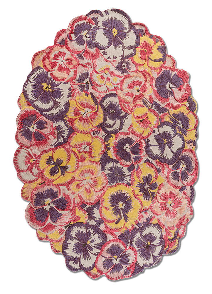 nebulora ivory wool and viscose hand tufted Rug - HeadShot
