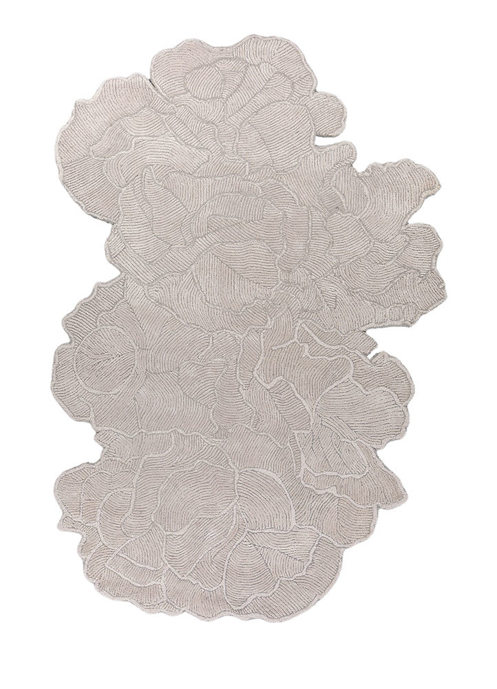 aurelia ivory wool and viscose hand tufted Rug - HeadShot