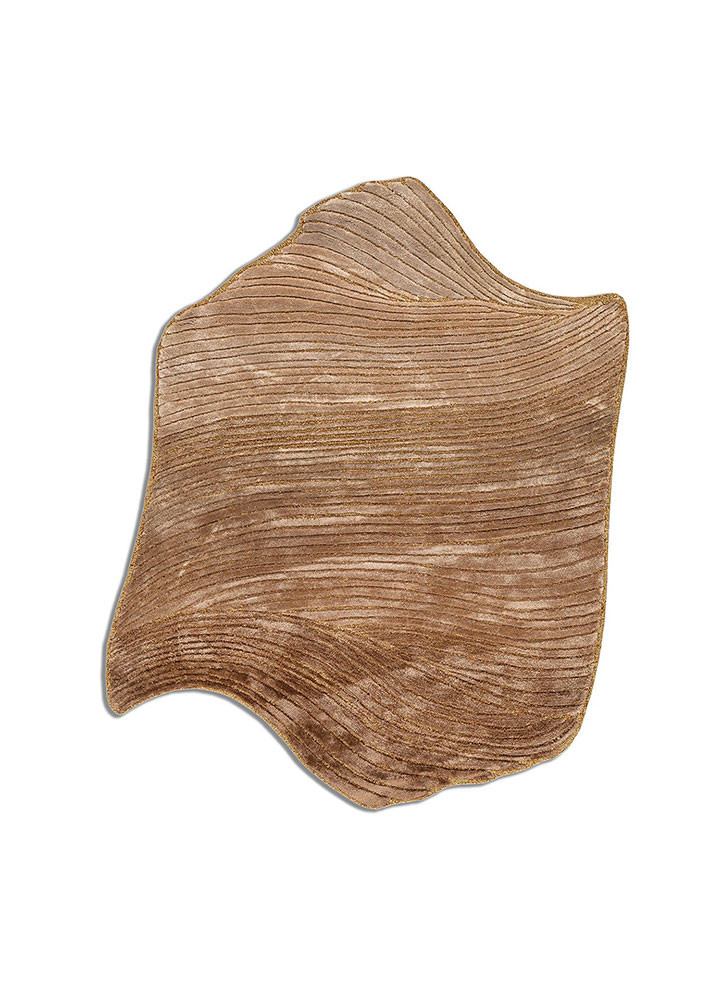 infini beige and brown viscose hand tufted Rug - HeadShot infini beige and brown viscose hand tufted Rug - HeadShot