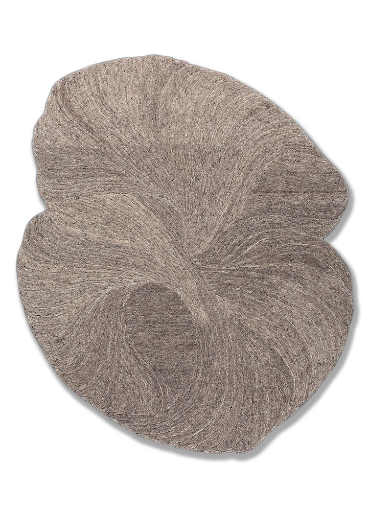 infini grey and black wool hand tufted Rug