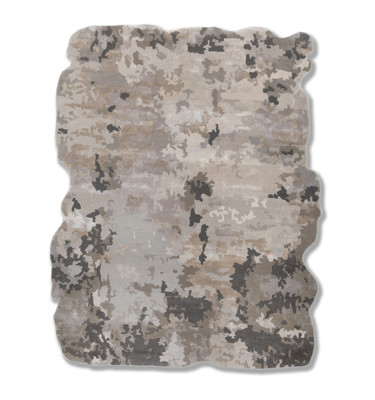 genesis ivory wool and viscose hand tufted Rug - HeadShot