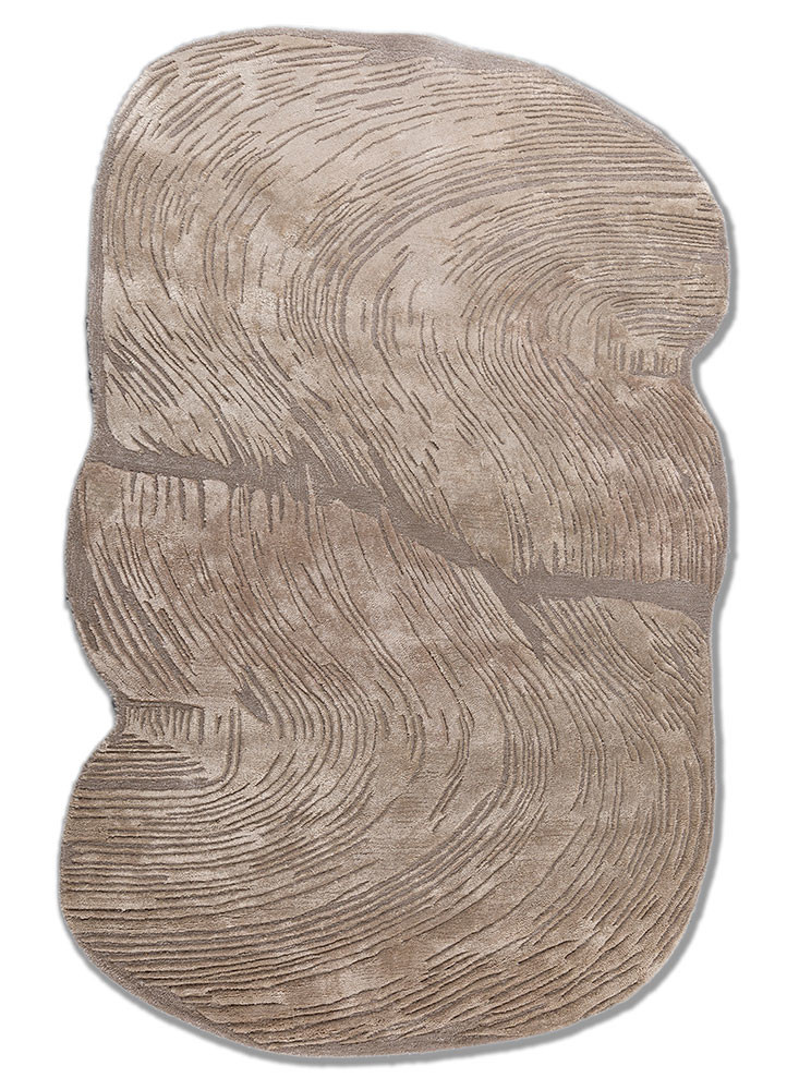 lucid ivory wool and viscose hand tufted Rug - HeadShot lucid ivory wool and viscose hand tufted Rug - HeadShot