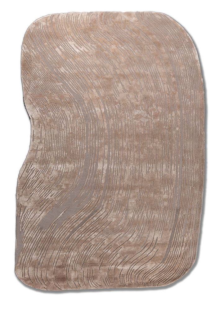 lucid ivory wool and viscose hand tufted Rug - HeadShot lucid ivory wool and viscose hand tufted Rug - HeadShot