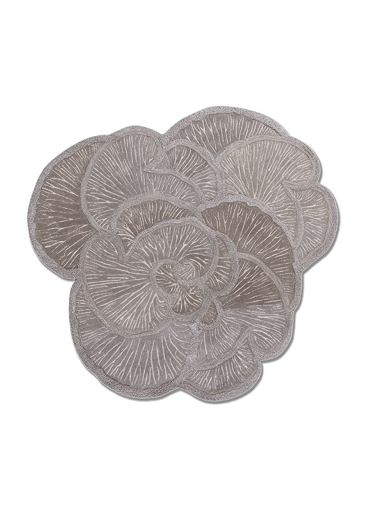 aurelia grey and black wool and viscose hand tufted Rug - HeadShot aurelia grey and black wool and viscose hand tufted Rug - HeadShot