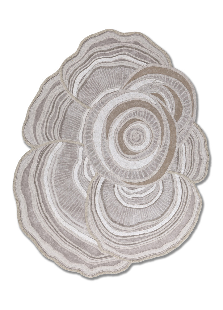 aprezo ivory wool and viscose hand tufted Rug - HeadShot aprezo ivory wool and viscose hand tufted Rug - HeadShot