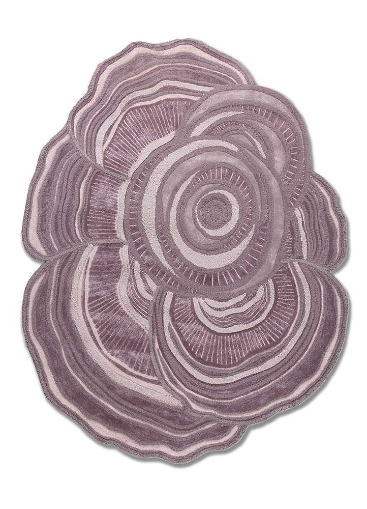 aurelia pink and purple wool and viscose hand tufted Rug - HeadShot aurelia pink and purple wool and viscose hand tufted Rug - HeadShot