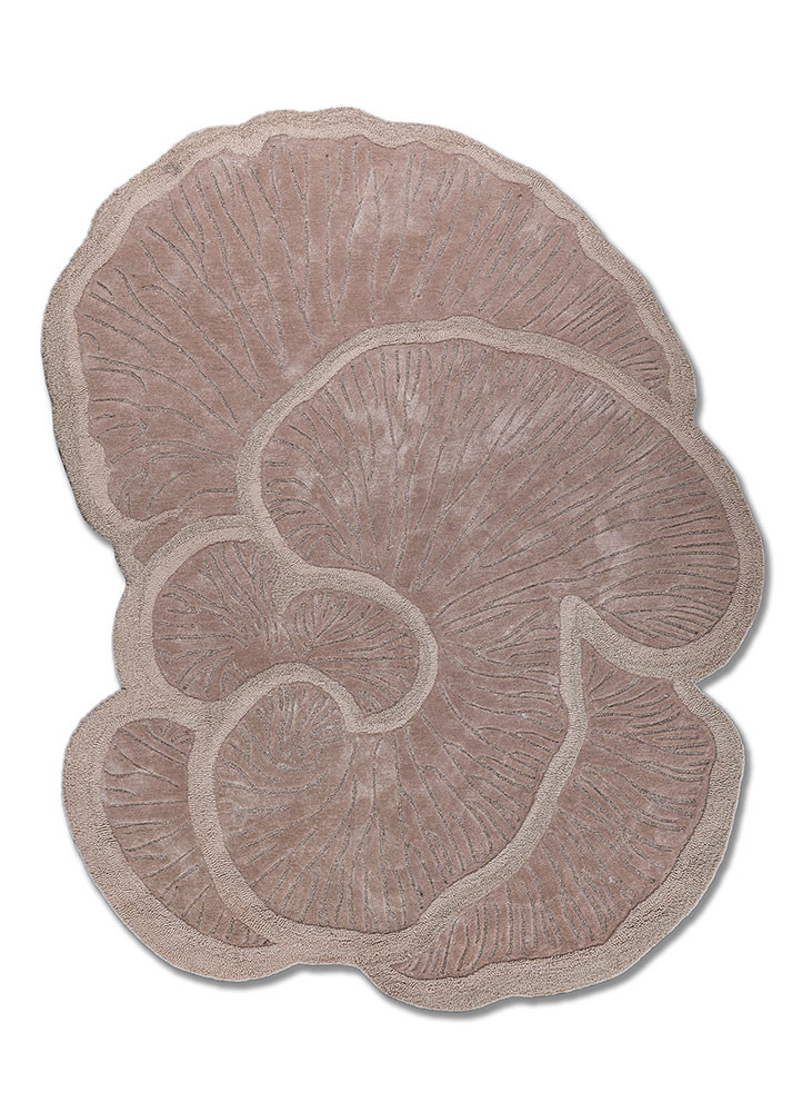 aurelia beige and brown wool and viscose hand tufted Rug - HeadShot aurelia beige and brown wool and viscose hand tufted Rug - HeadShot