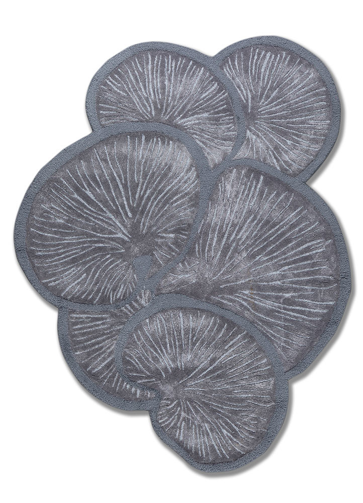aurelia blue wool and viscose hand tufted Rug - HeadShot aurelia blue wool and viscose hand tufted Rug - HeadShot