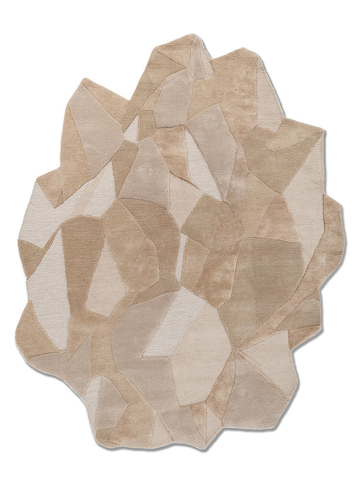 aprezo ivory wool and viscose hand tufted Rug - HeadShot aprezo ivory wool and viscose hand tufted Rug - HeadShot