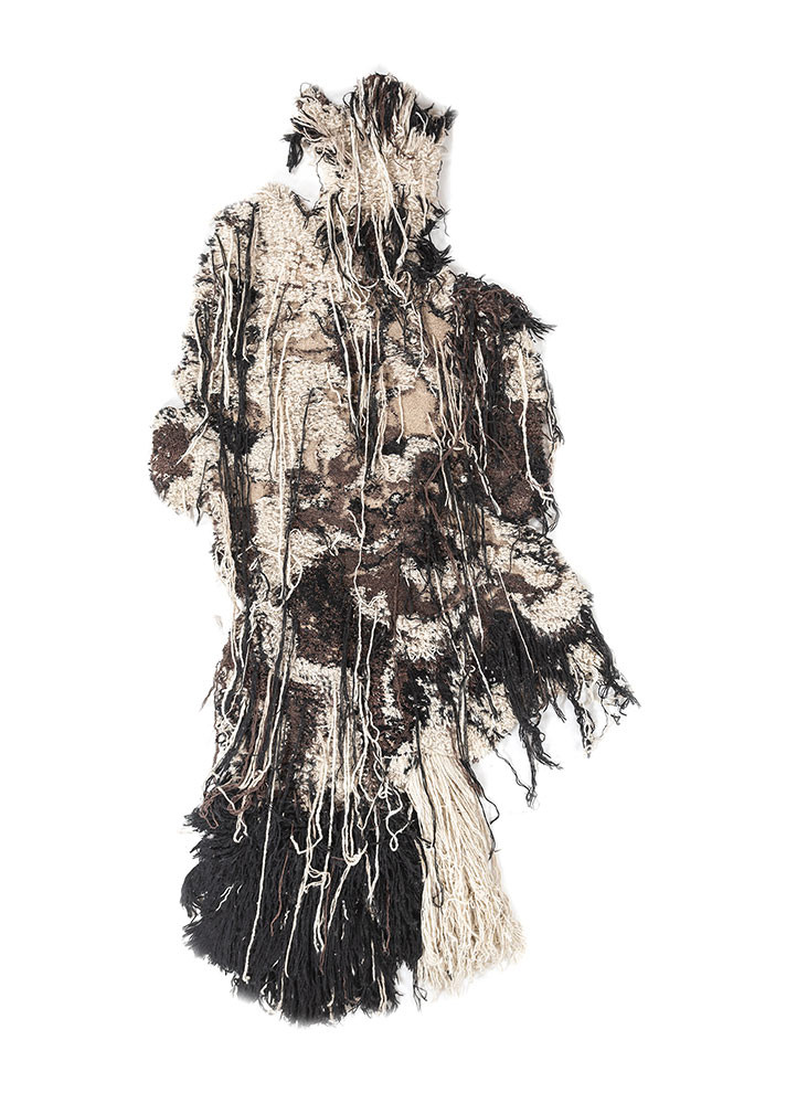 silent echoes grey and black wool wall art WALL ART & TAPESTRY - HeadShot