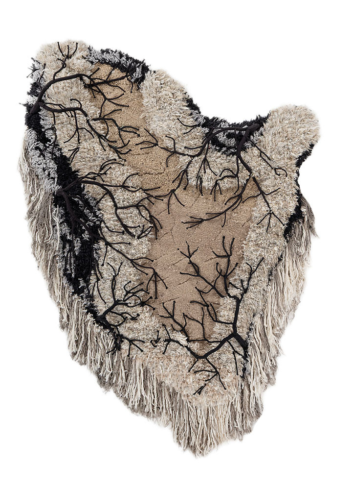 diwar beige and brown wool and silk wall art WALL ART & TAPESTRY - HeadShot diwar beige and brown wool and silk wall art WALL ART & TAPESTRY - HeadShot