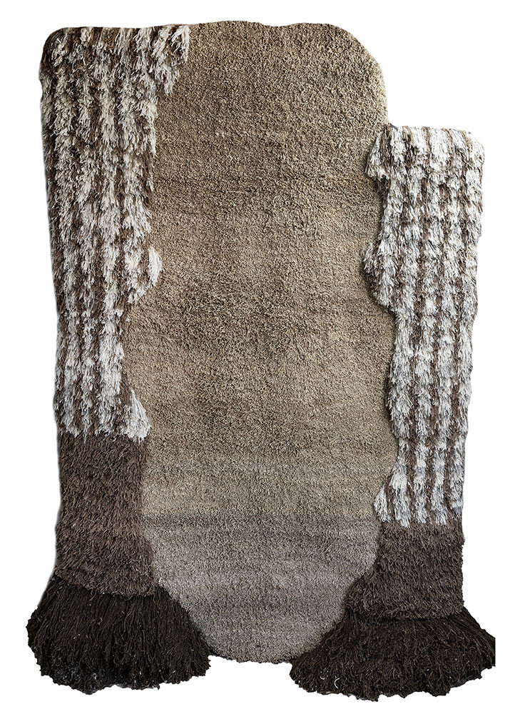 diwar beige and brown wool wall art WALL ART & TAPESTRY - HeadShot