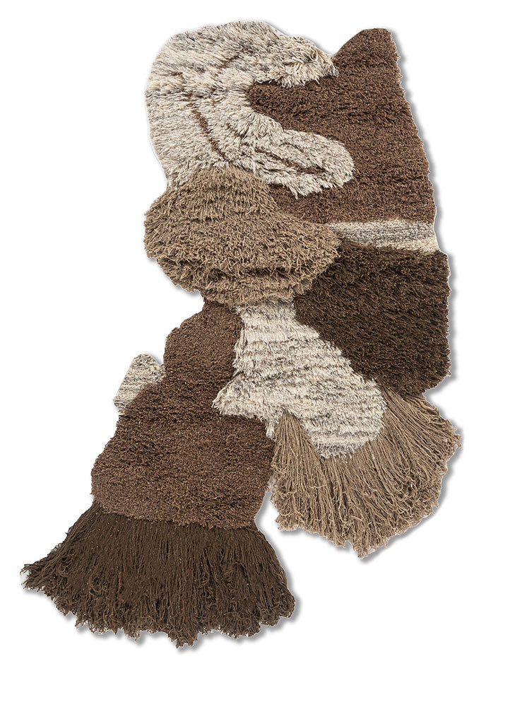 diwar beige and brown wool wall art WALL ART & TAPESTRY - HeadShot
