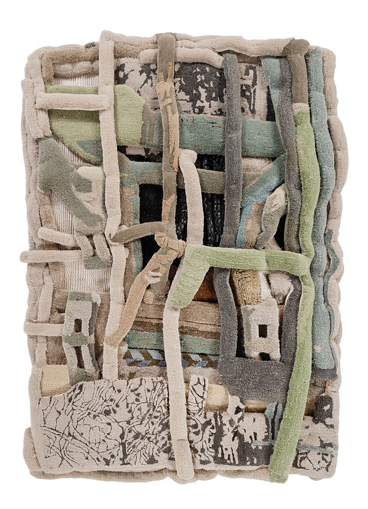 exposed spine green wool wall art WALL ART & TAPESTRY - HeadShot
