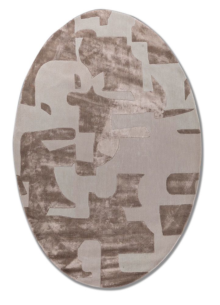 white noise blue wool and viscose hand tufted Rug - HeadShot white noise blue wool and viscose hand tufted Rug - HeadShot
