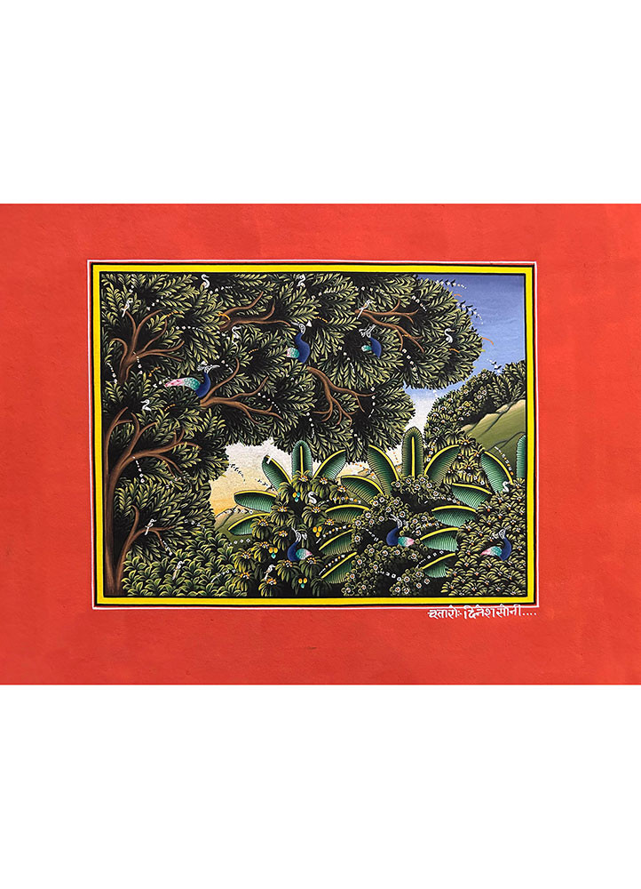 bridge bharat vibrant natural pigment colors on handmade sheet art work WALL ART & TAPESTRY - HeadShot bridge bharat vibrant natural pigment colors on handmade sheet art work WALL ART & TAPESTRY - HeadShot