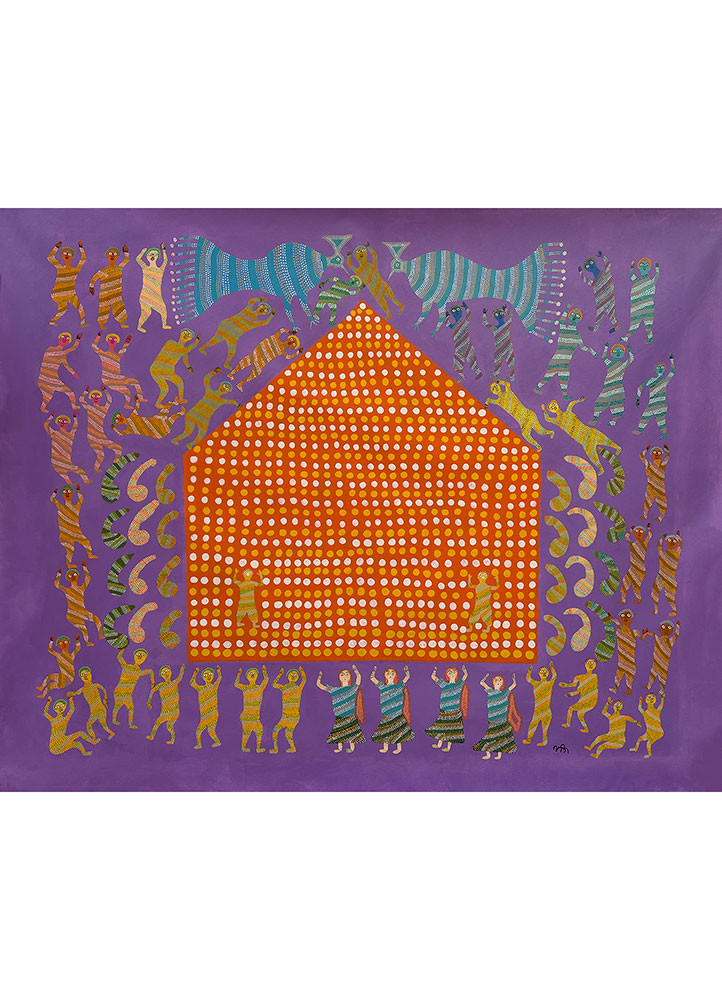 bridge bharat vibrant acrylic colors on canvas art work WALL ART & TAPESTRY - HeadShot bridge bharat vibrant acrylic colors on canvas art work WALL ART & TAPESTRY - HeadShot