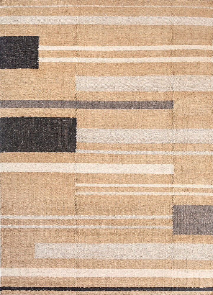 nomadic threads beige and brown jute and hemp flat weaves Rug - HeadShot