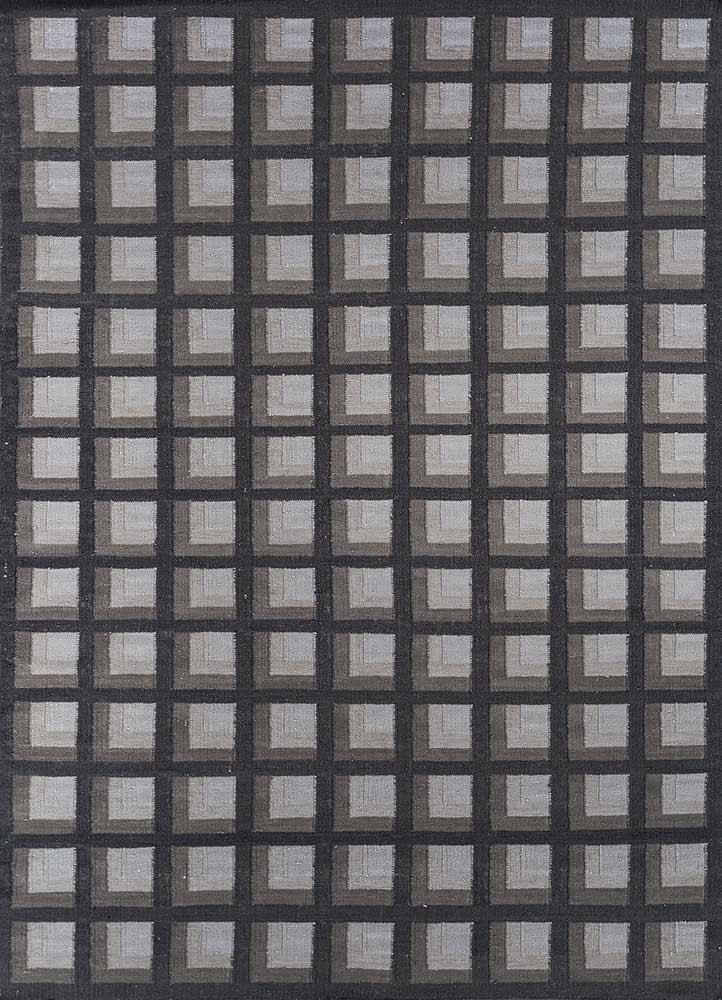  blue wool flat weaves Rug