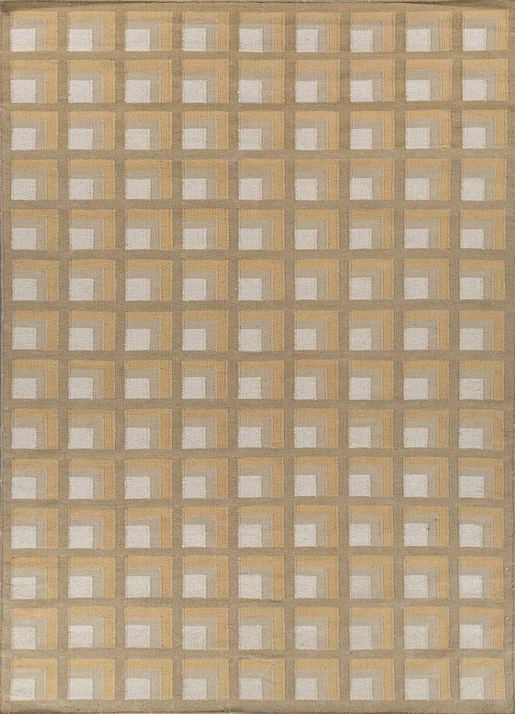  gold wool flat weaves Rug