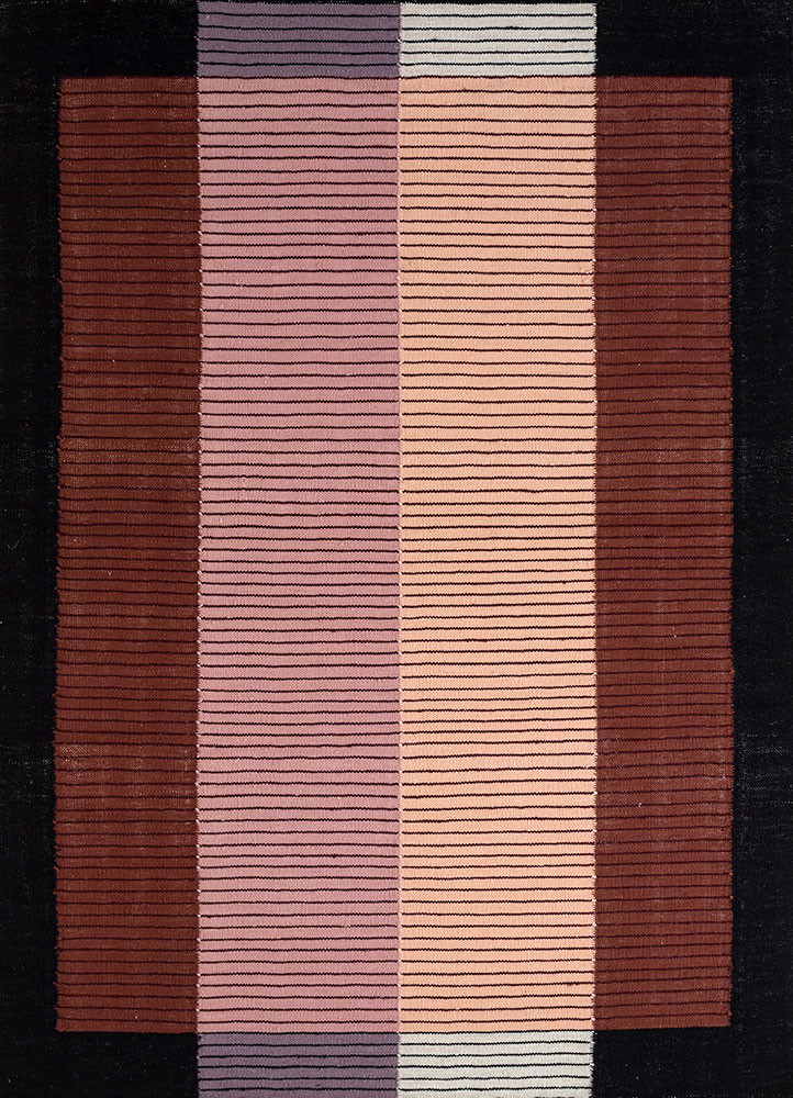 red and orange wool flat weaves Rug