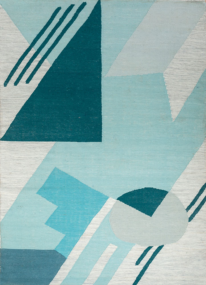 checkers blue wool flat weaves Rug - HeadShot checkers blue wool flat weaves Rug - HeadShot