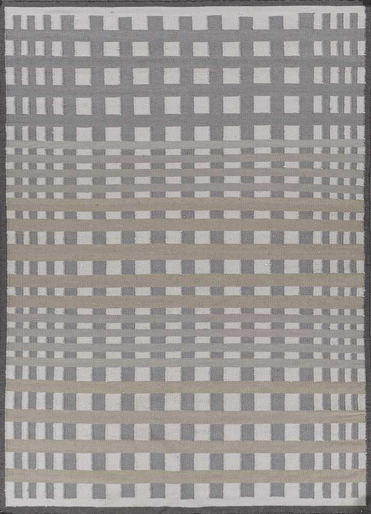  grey and black wool flat weaves Rug