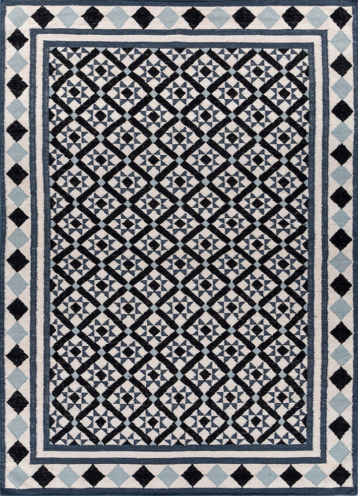 ivory ivory wool flat weaves Rug