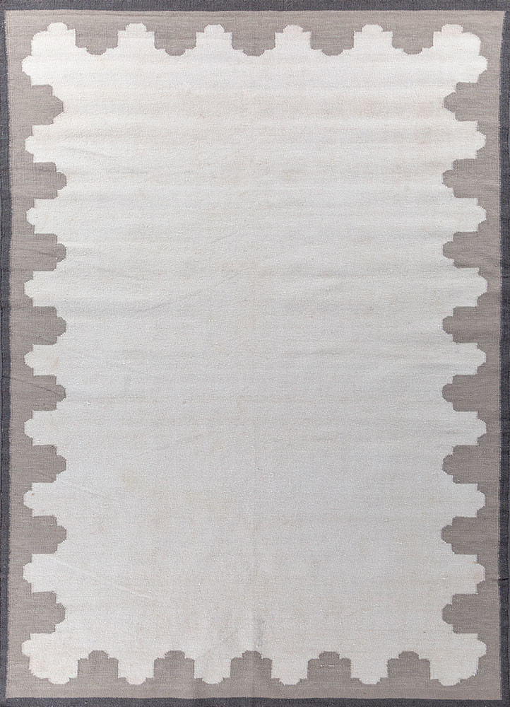  ivory wool flat weaves Rug