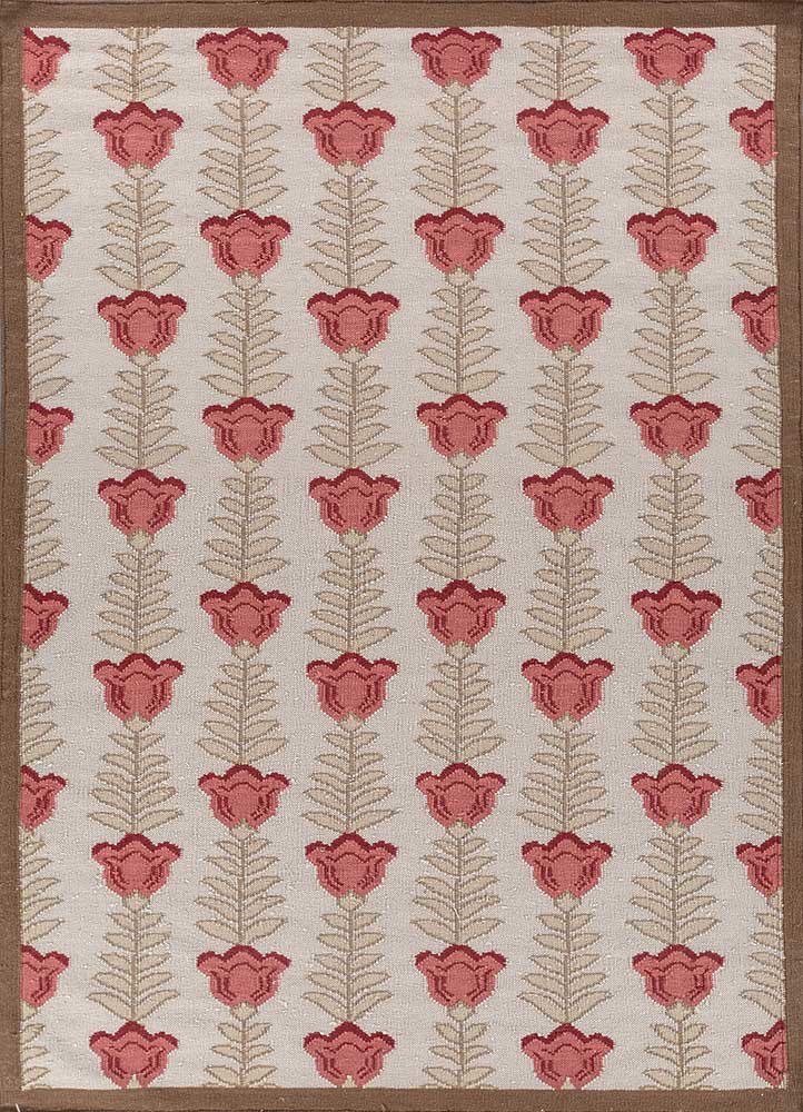 orenda ivory wool flat weaves Rug - HeadShot