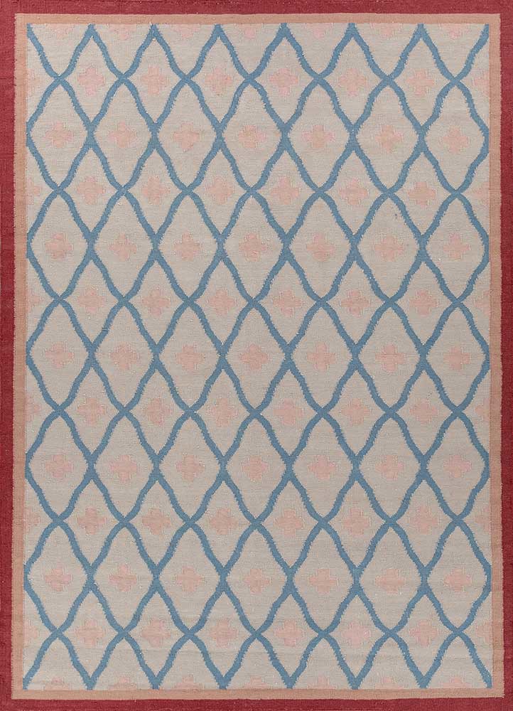 ivory ivory wool flat weaves Rug