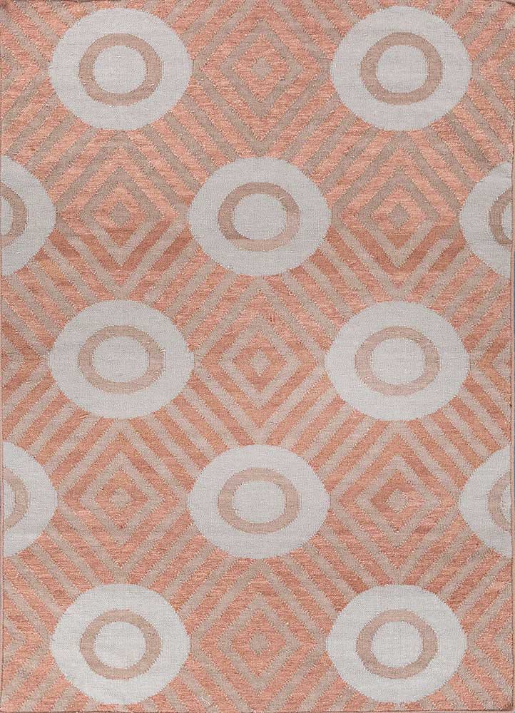 red and orange red and orange wool flat weaves Rug