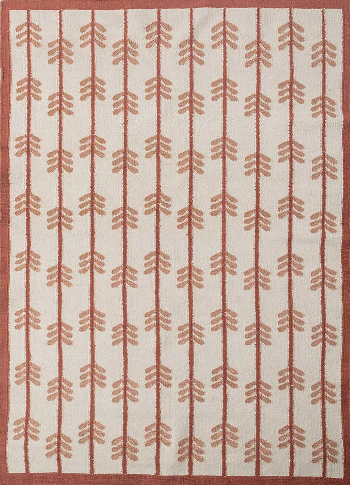 ivory wool flat weaves Rug