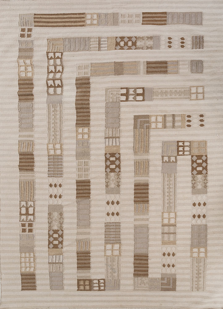 checkers ivory wool flat weaves Rug - HeadShot checkers ivory wool flat weaves Rug - HeadShot