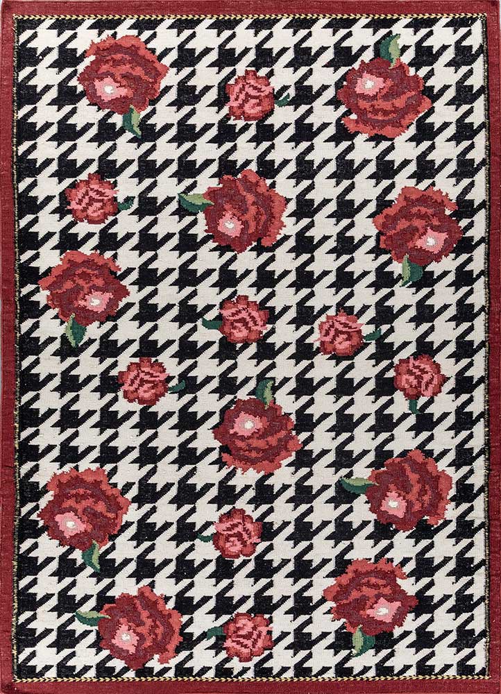 alhambra ivory wool flat weaves Rug - HeadShot