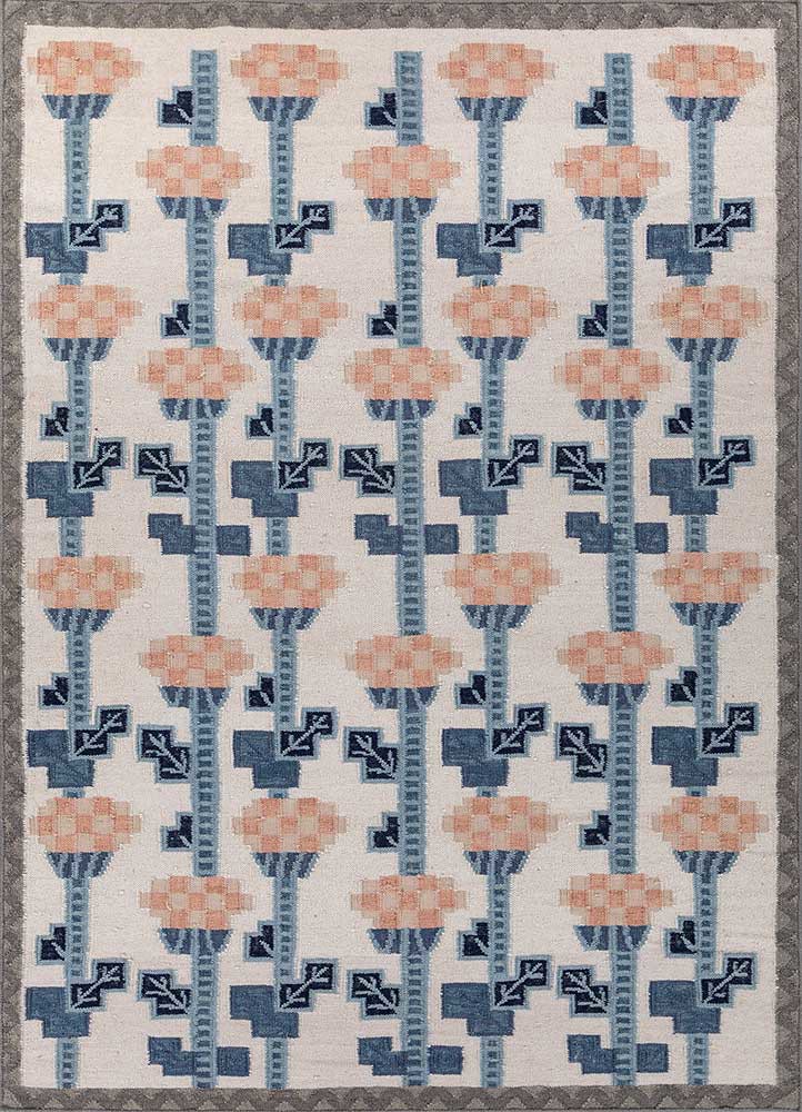 orenda ivory wool flat weaves Rug - HeadShot