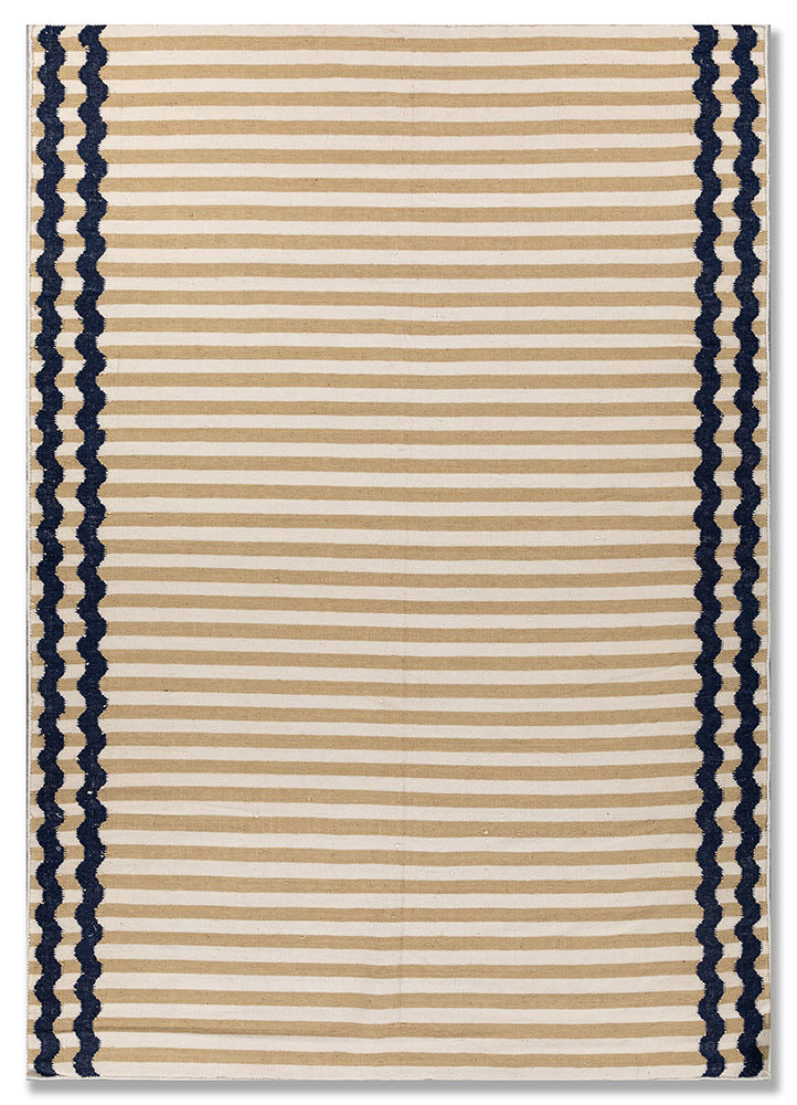  gold wool flat weaves Rug