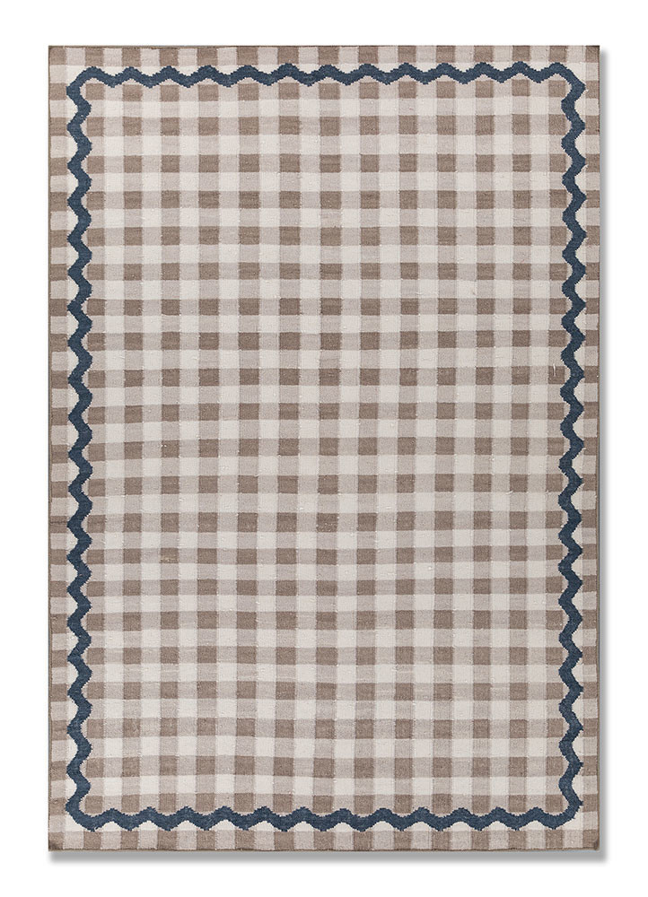  grey and black wool flat weaves Rug