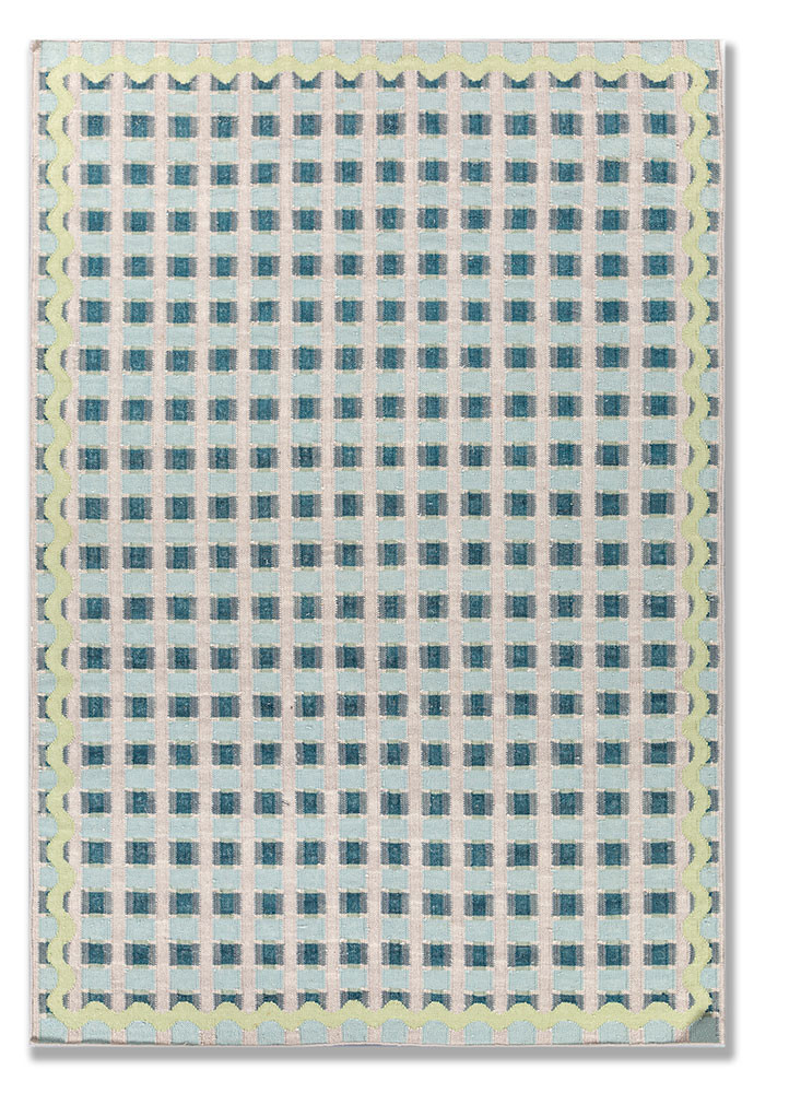 alhambra grey and black wool flat weaves Rug