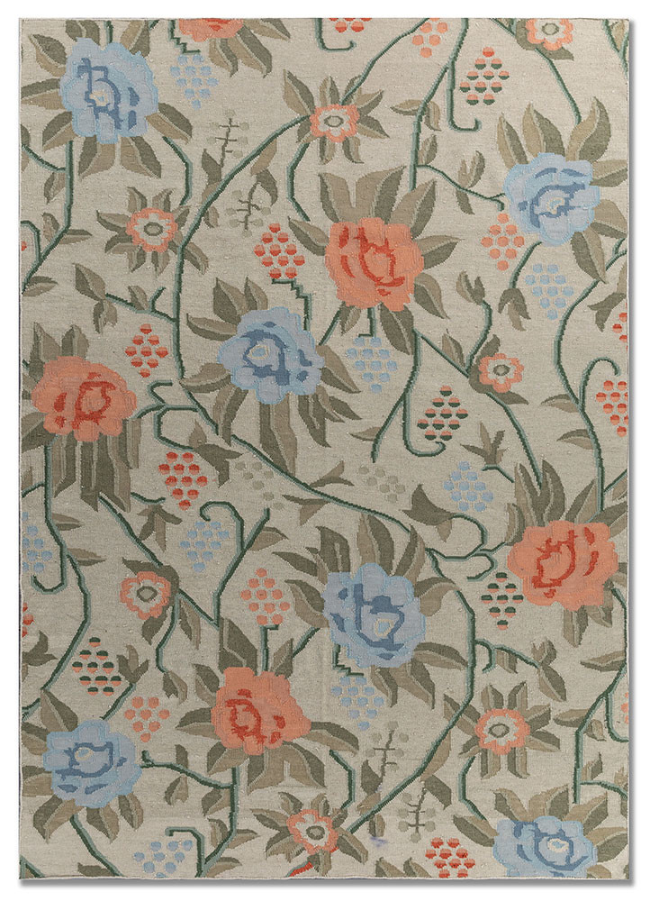 aprezo blue wool flat weaves Rug - HeadShot aprezo blue wool flat weaves Rug - HeadShot