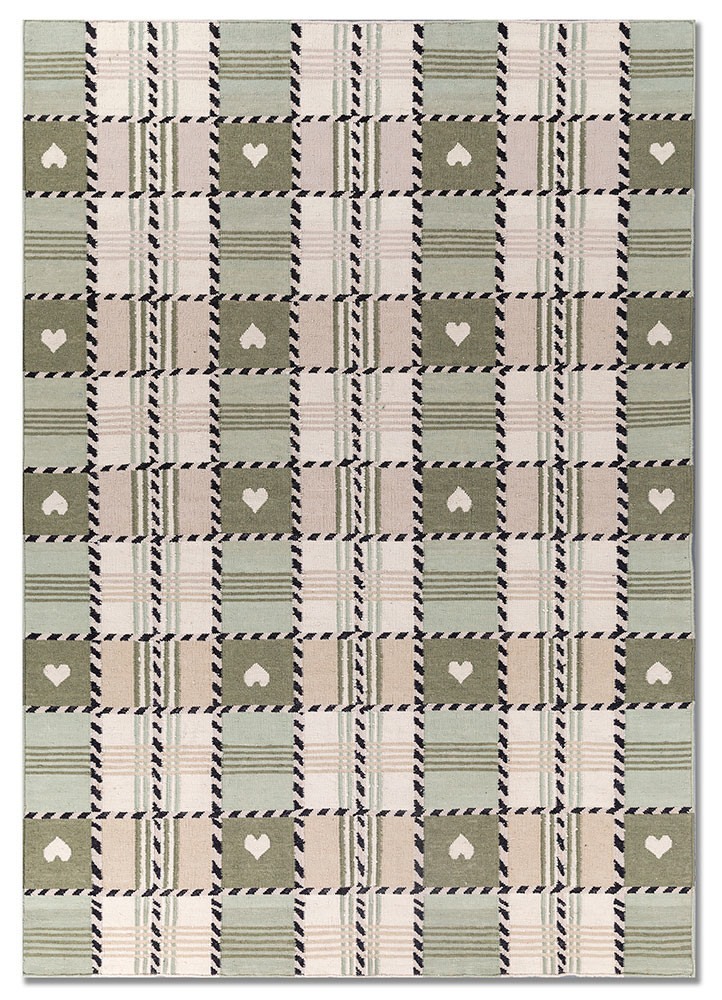 alhambra green wool flat weaves Rug - HeadShot alhambra green wool flat weaves Rug - HeadShot