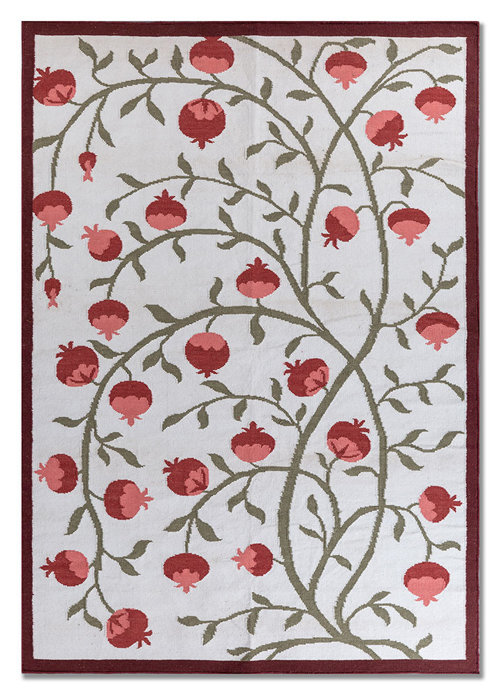 alhambra ivory wool flat weaves Rug - HeadShot alhambra ivory wool flat weaves Rug - HeadShot