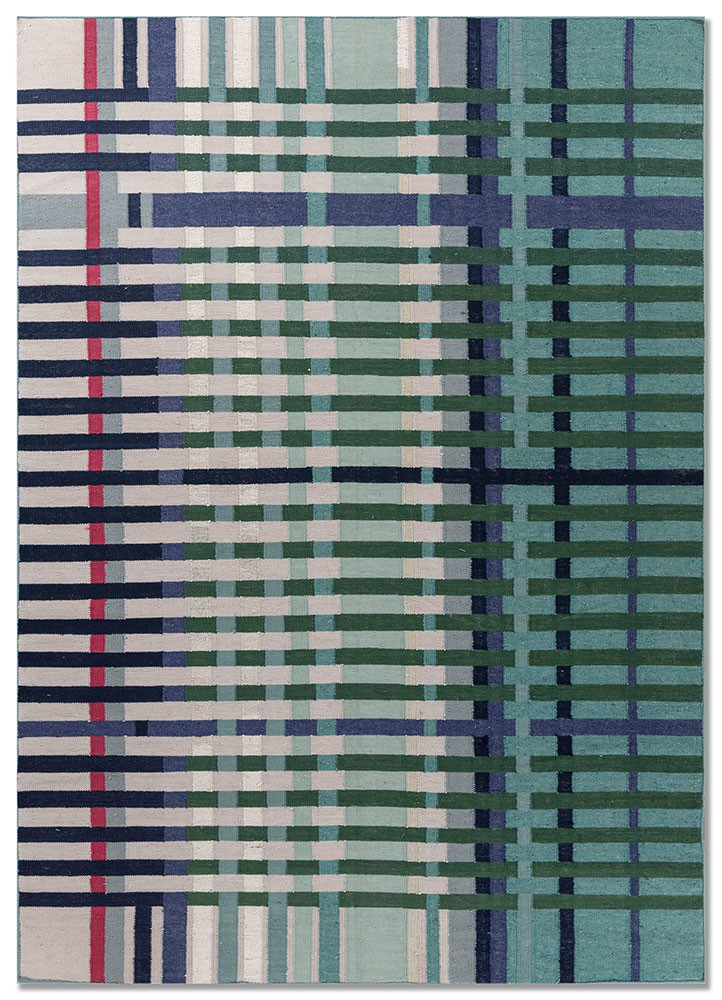 checkers green wool flat weaves Rug - HeadShot checkers green wool flat weaves Rug - HeadShot