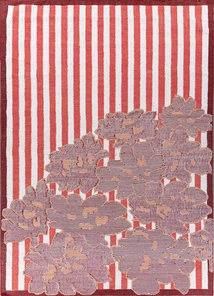 ivory ivory wool flat weaves Rug