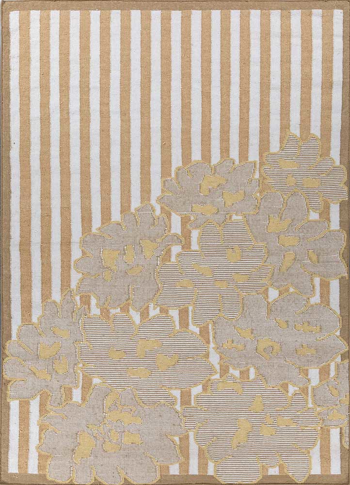 ivory ivory wool flat weaves Rug